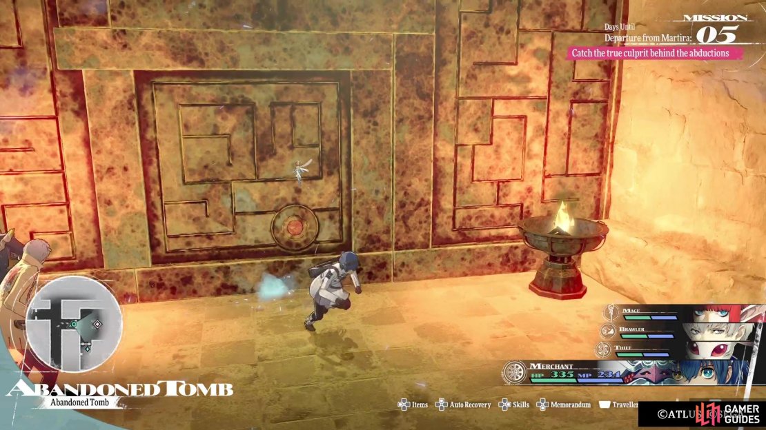This door is locked and cannot be opened until after you beat the boss.