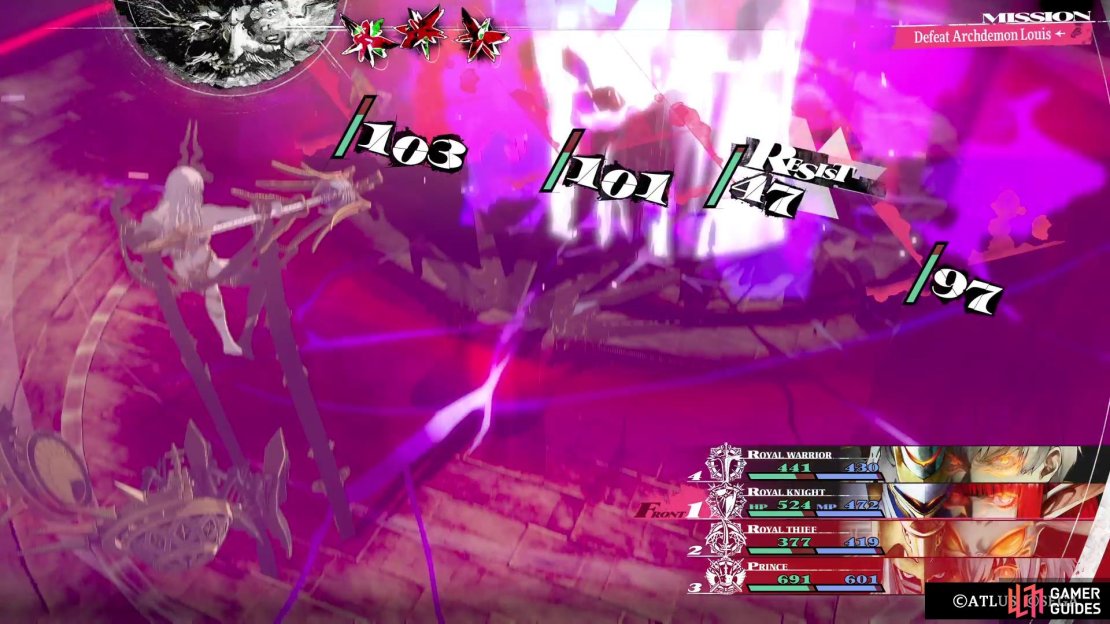 Louis will usually do one of the Wing-named attacks on his first action.