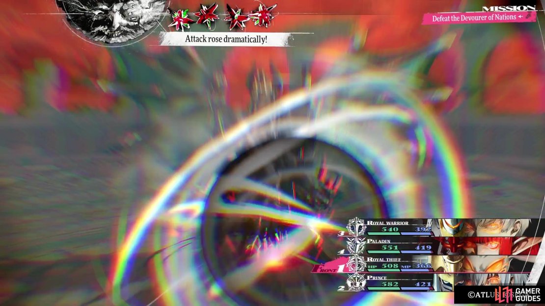 The boss will always make sure its attack is fully buffed throughout the fight.