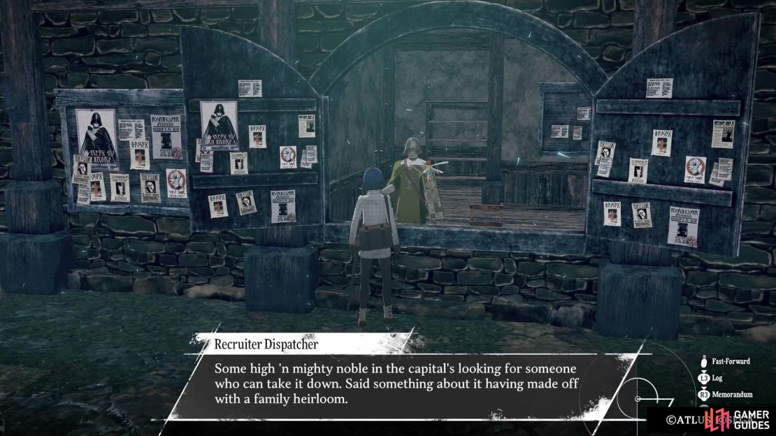 You&rsquo;ll get told about the noble after you turn in your first Bounty.