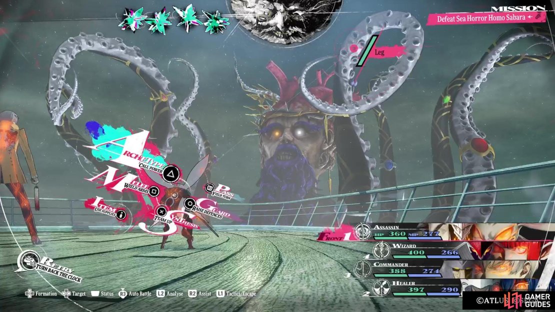 The boss will have four Legs that you can target that are separate from the main body.
