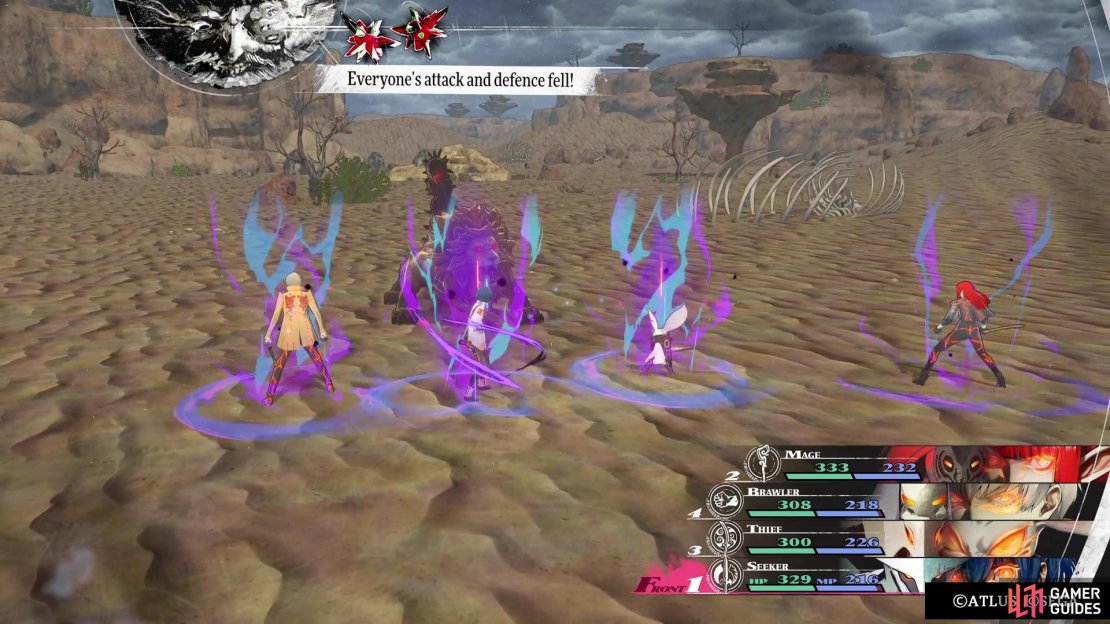 War Cry will debuff both your attack and defense.