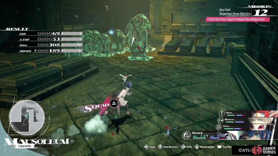 There are plenty of enemies hanging around the various hallways of this dungeon.