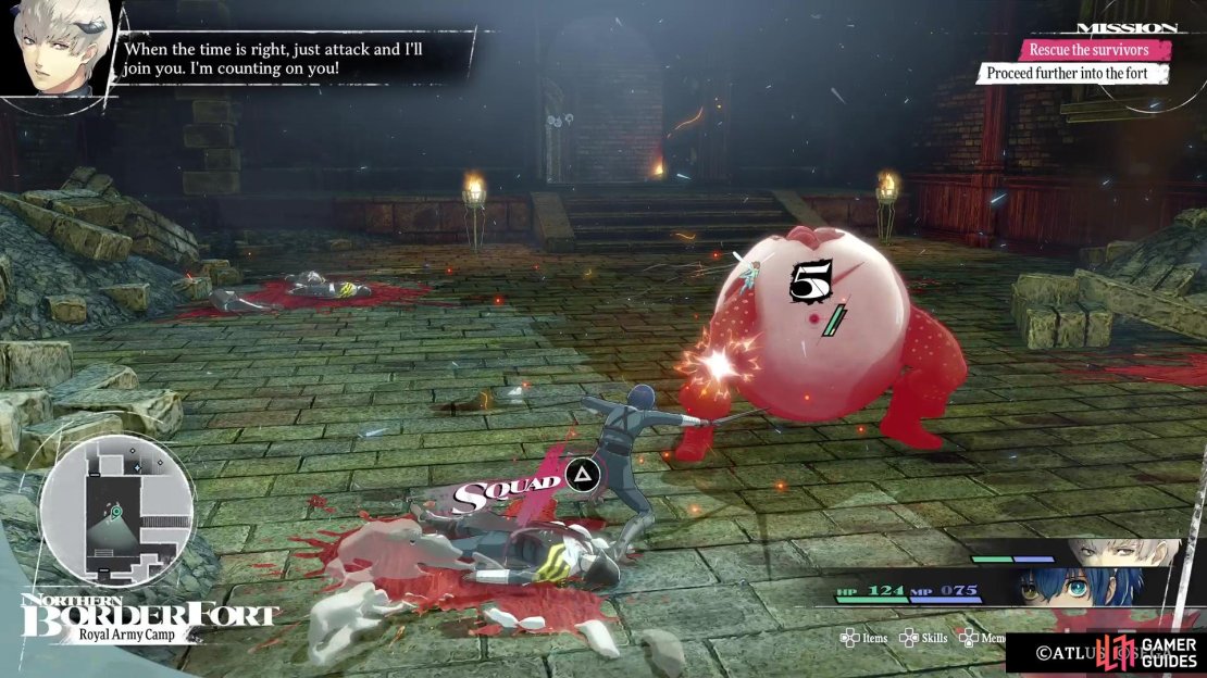Striking an enemy on the overworld will deplete its stun gauge.
