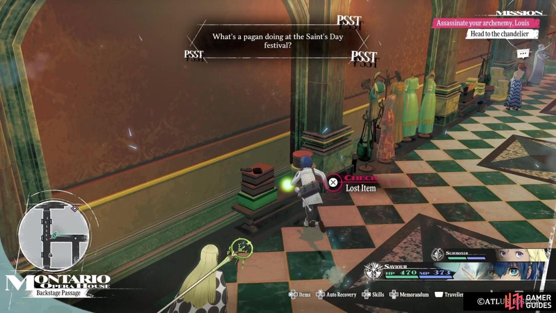 There will be three items on the ground that start some trade quests.
