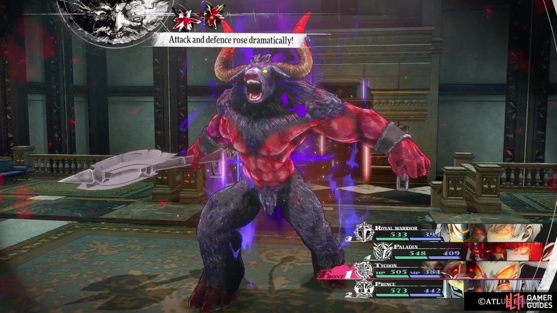 Like the Leogrophon, the Gupdetron always uses Breath of Battle to buff itself.