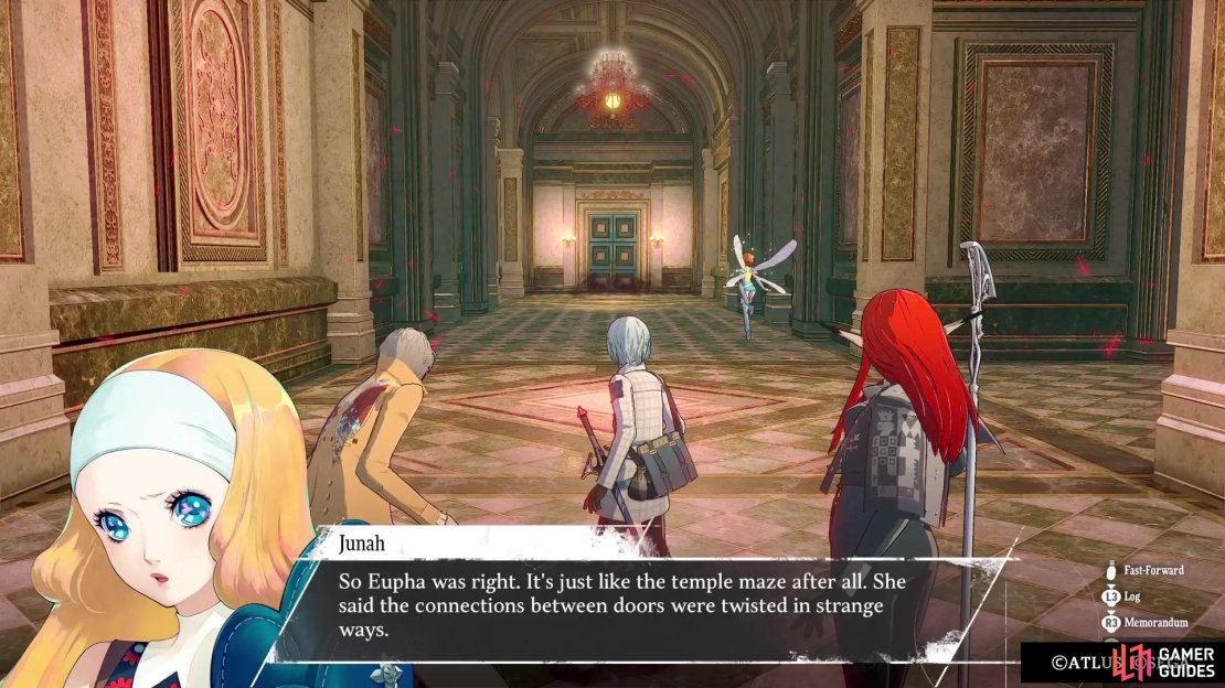 The doors in the Palace Corridor are like a puzzle.