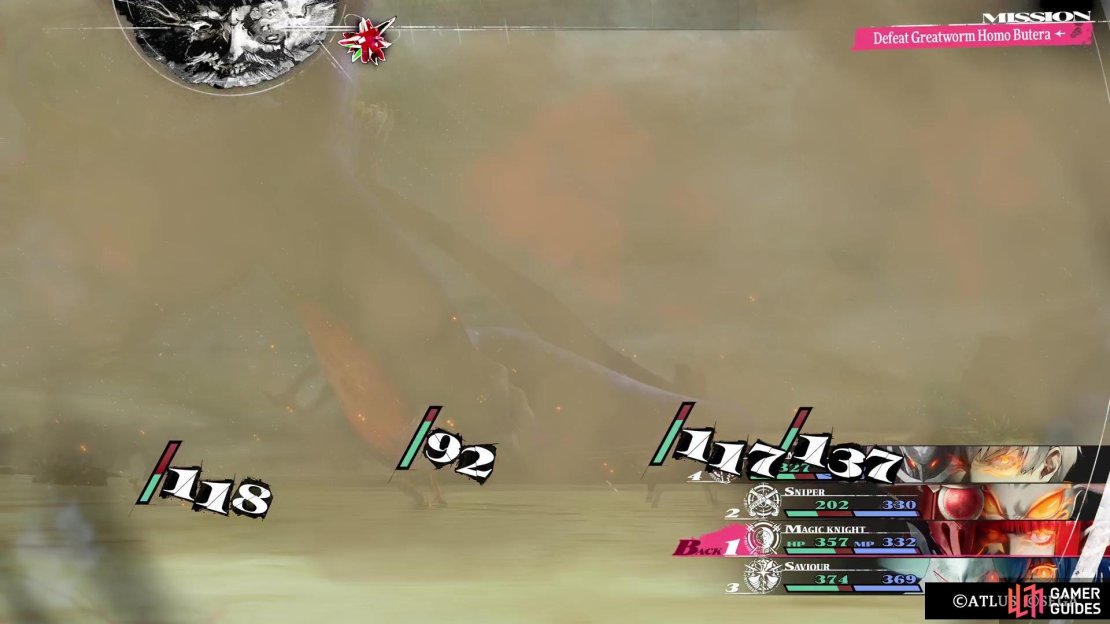 The majority of the boss&rsquo; attacks will hit your entire party.