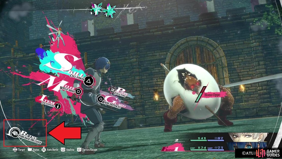 You have the option to reset the battle back to the beginning for every encounter.