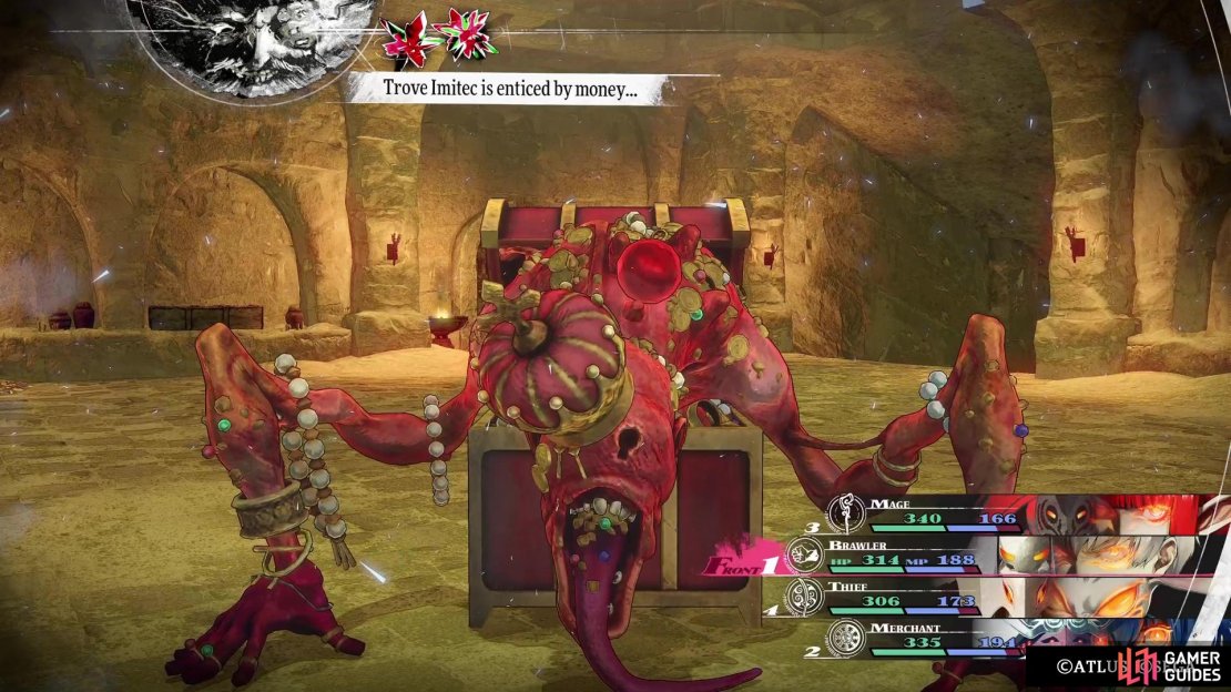The Merchant&rsquo;s Gold Attack skill will make the mimic waste an action each turn.