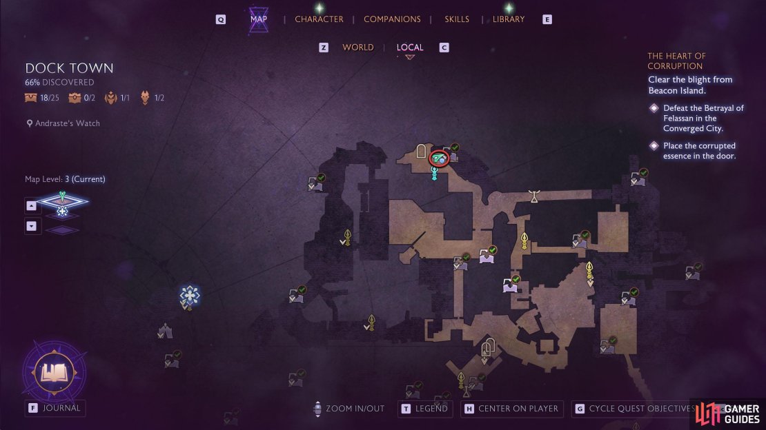 The Altar is in Andraste&rsquo;s Watch in Dock Town. This is located in the northwest of the map.