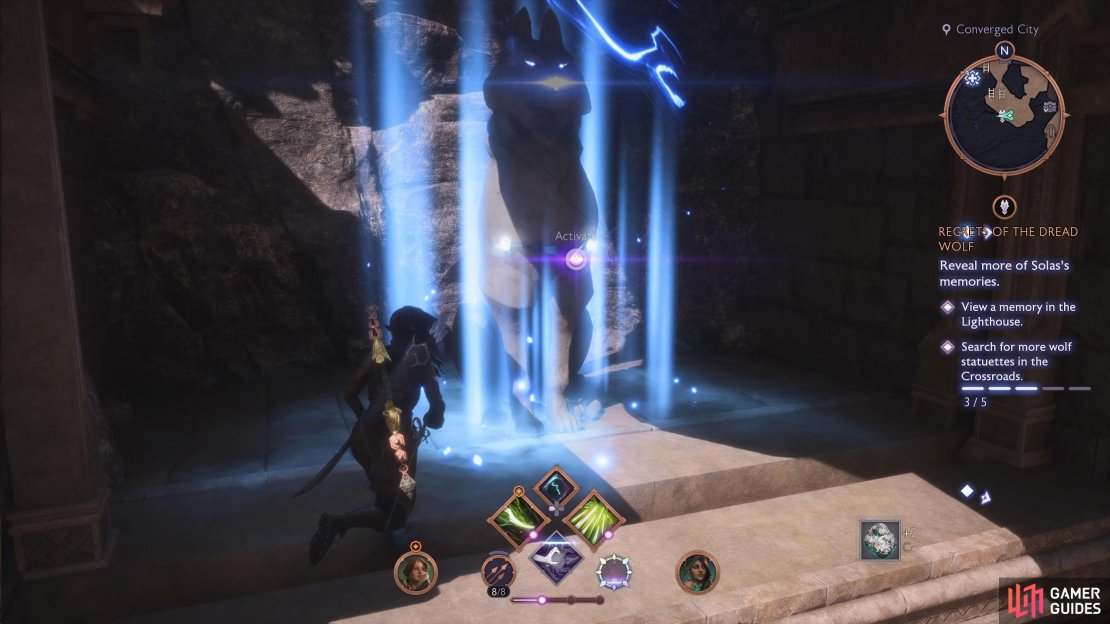 You&rsquo;ll find the Altar behind the red barrier under the southwest statue.