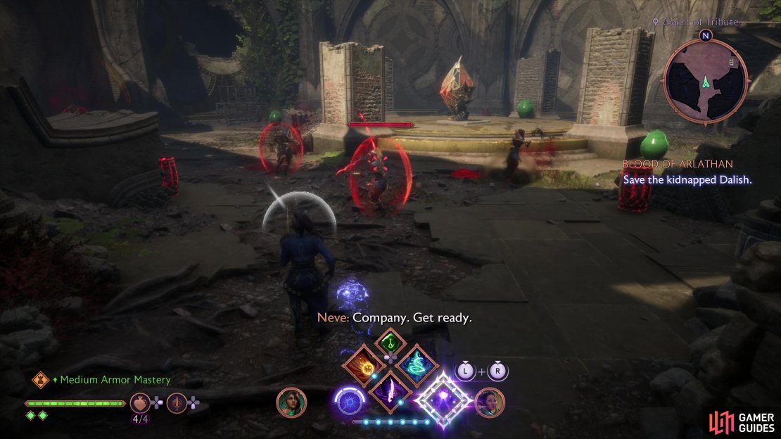 Reach the Court of Tribute and you&rsquo;ll discover Venatori who have shielded themselves.