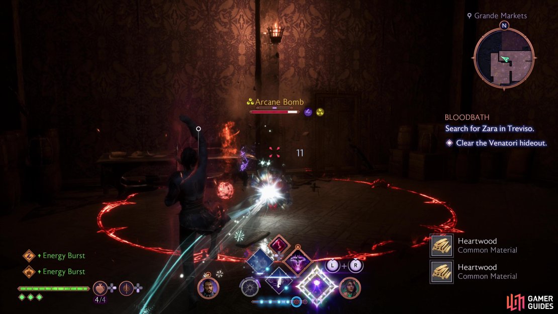 Drop down and defeat a Venatori Executioner,