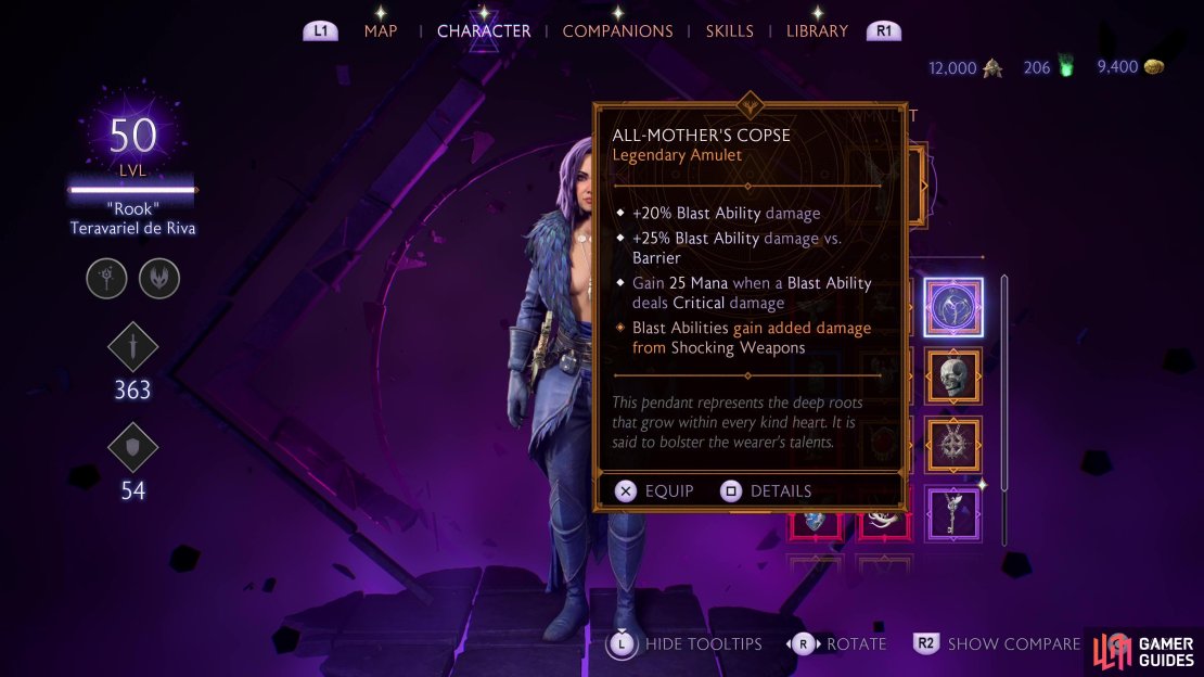 All-Mother&rsquo;s Copse provides some nice boons for Blast Abilities - end game damage staples for this build.