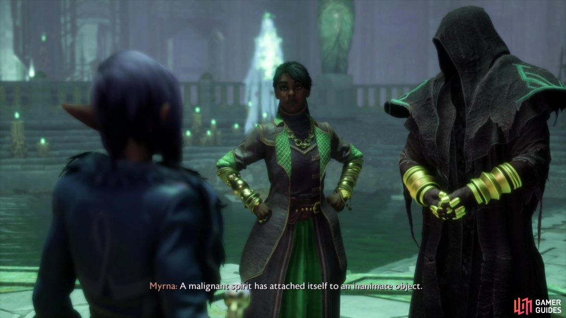 Talk to Myrna after completing &ldquo;Hauntings: Feeling Scared?&rdquo; to start this quest.