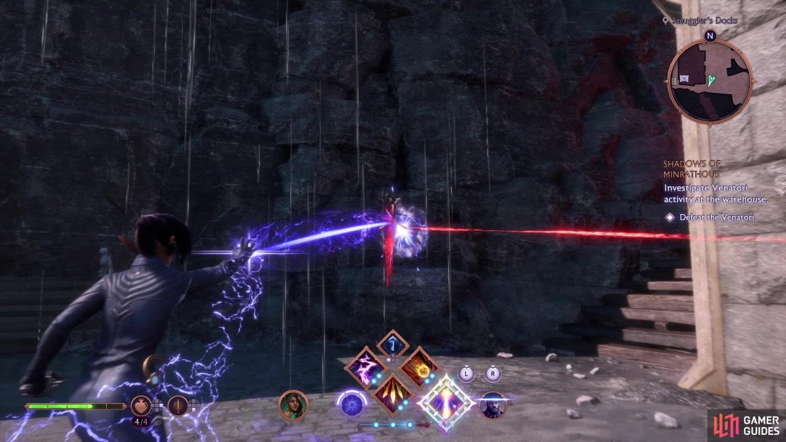 Destroy a Venatori crystal shielding some of your foes,