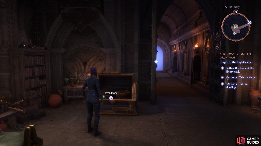 You can transmog your outfit by using the wardrobe via a chest at the beginning of the game,
