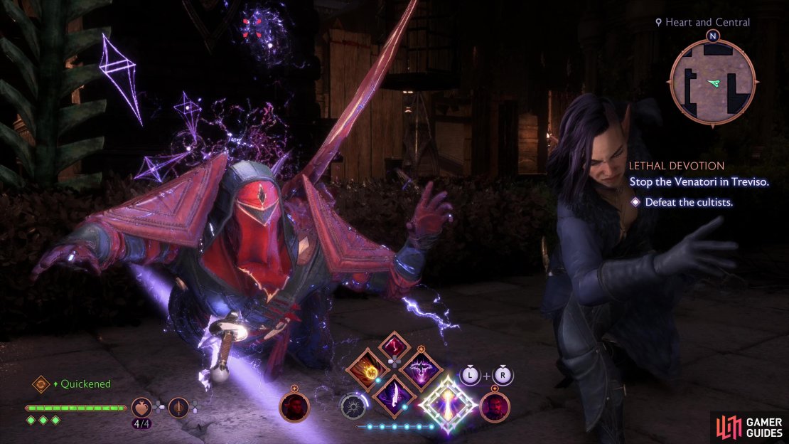 Defeat the Venatori ambush, consisting of two centurions, an executioner and two mages,