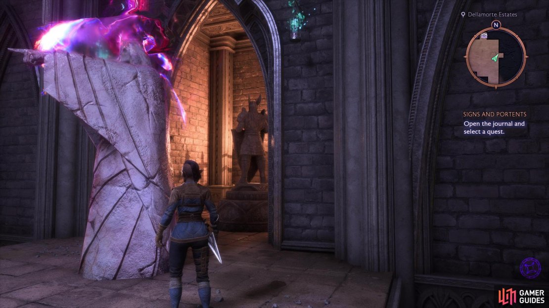 You can use Spite&rsquo;s Reach to reveal a fade statue facing the correct direction - always towards the northern gate.