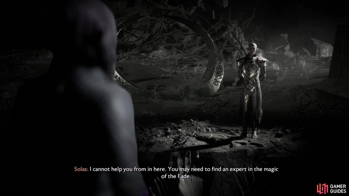 After running afoul of Ghilin&rsquo;nain&rsquo;s pet dragons, consult with Solas to start this quest.