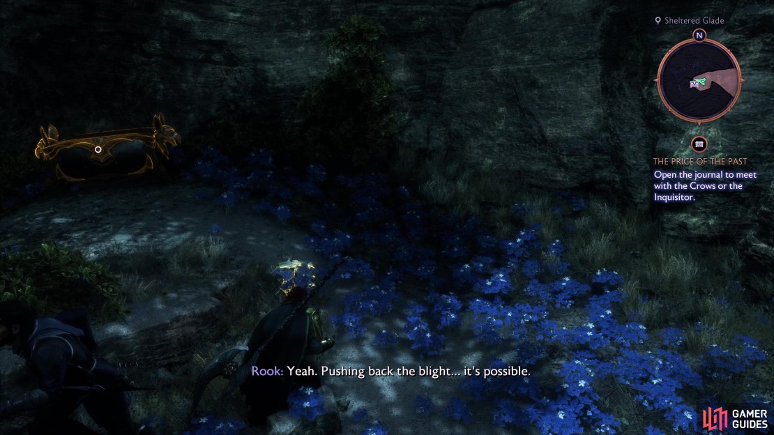 You’ll find yourself next to the first flower after completing Something’s Coming.
