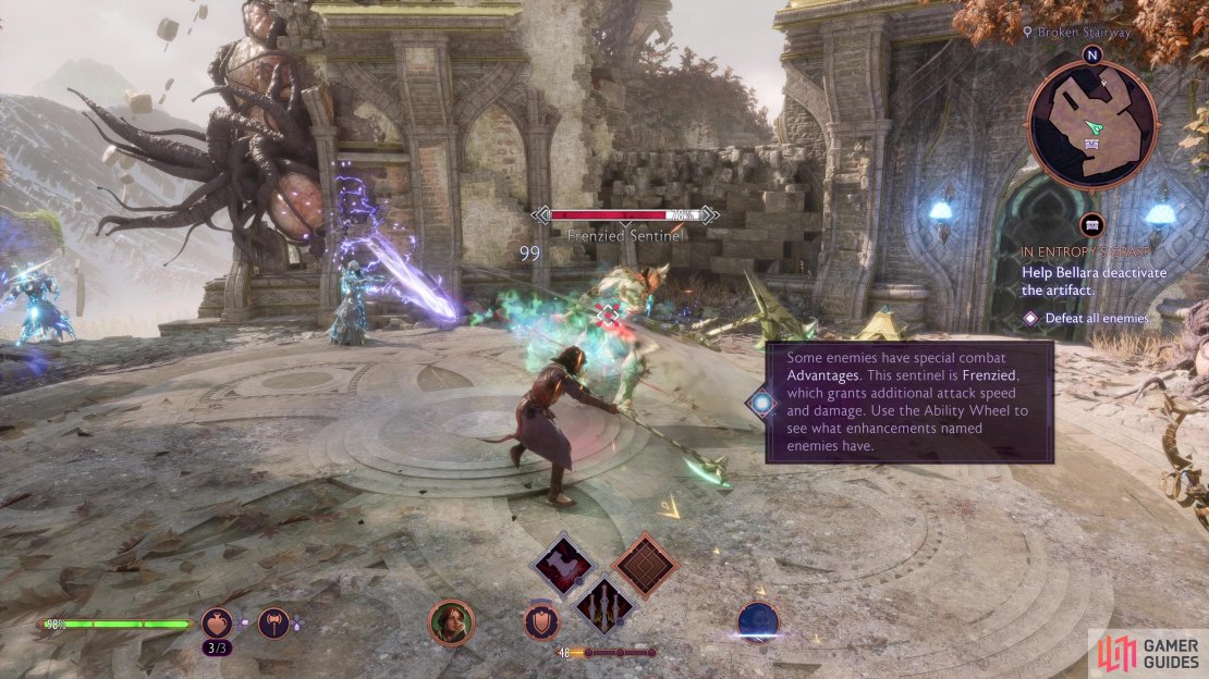Watch out for the stronger Frenzied Sentinel.