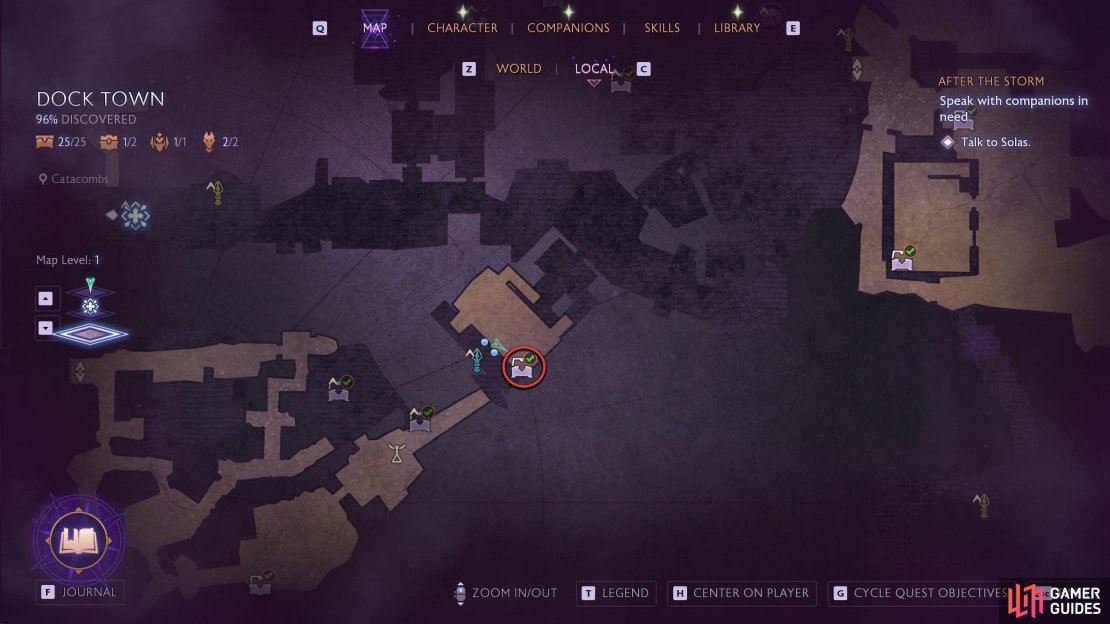 Make your way through The Snake Nest Deal quest until you head into the Catacombs.