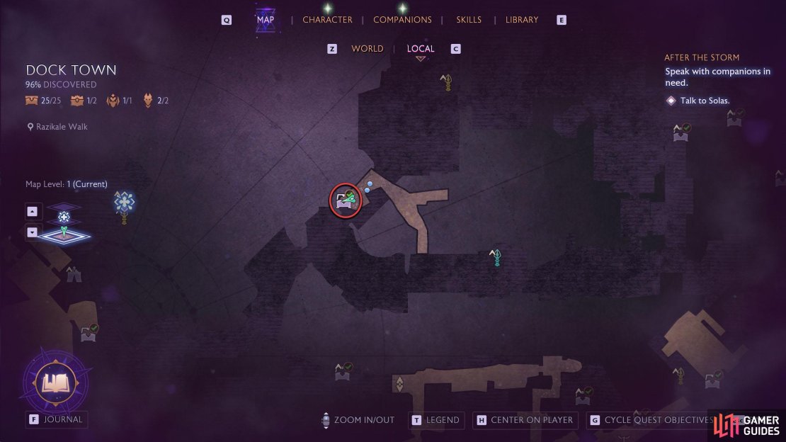 The chest can be found on the border between Urthemiel Venue and Razikale Walk.