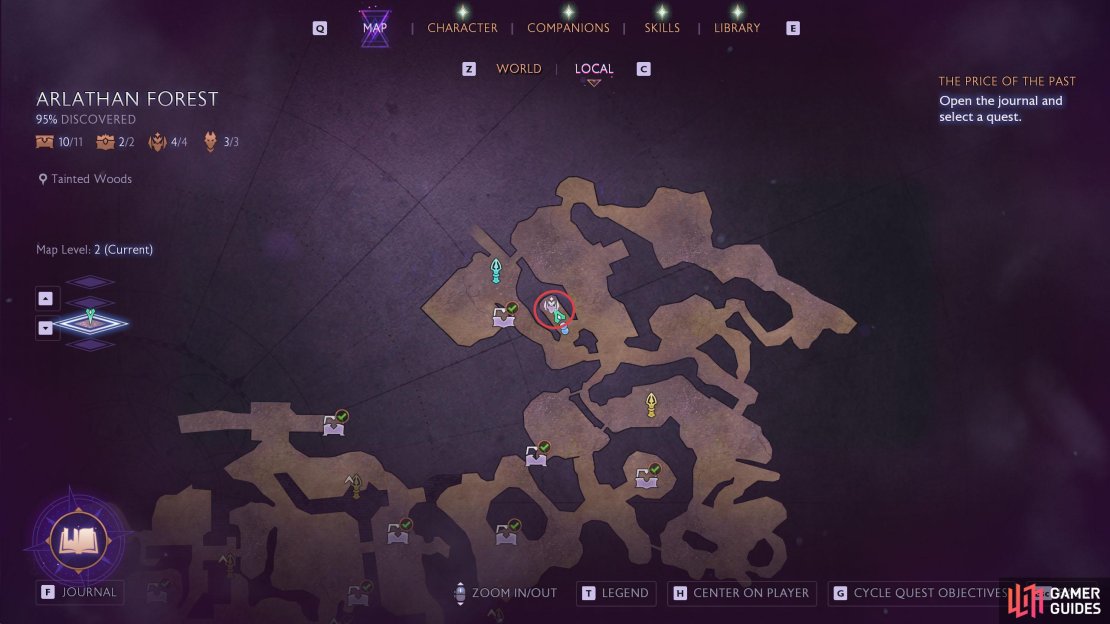 Complete the How to Train a Griffon quest to get access to the Tainted Woods.