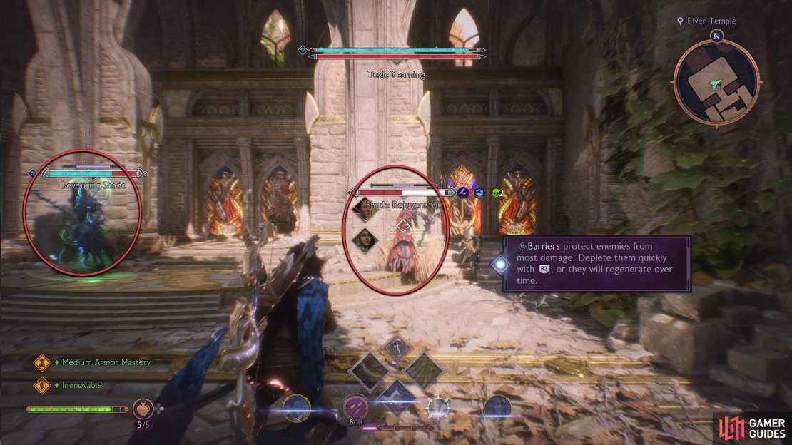 Defeat the minions first, as they can heal the boss.