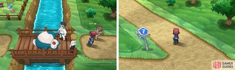 With Snorlax blocking the road, you&rsquo;ll need to take a detour into Route 6, nearby.