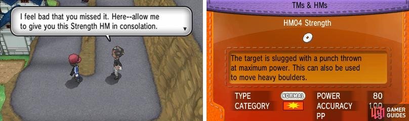 You can&rsquo;t use Strength on the field just yet, but it can be used in battle.