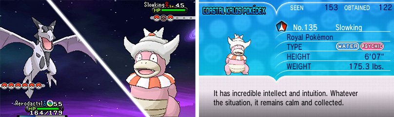 Slowking evolves from a Slowpoke when traded whilst holding the King&rsquo;s Rock.