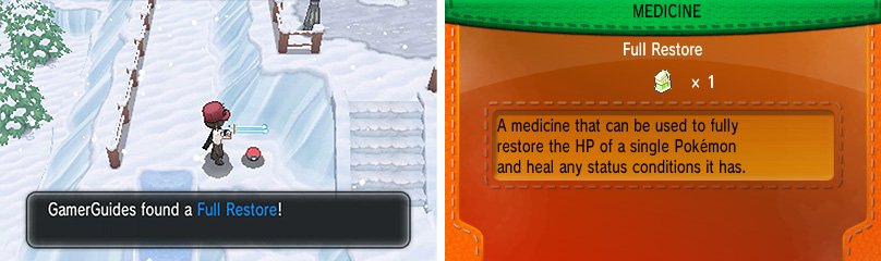 Full Restores are great for high-level Pok&eacute;mon use.