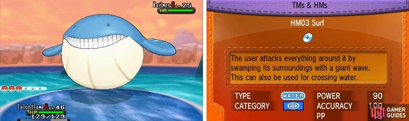 Need a water Pok&eacute;mon to learn Surf? Try using your fishing rods.