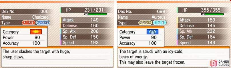 Physical moves have a red &ldquo;Star&rdquo; icon, while Special moves have a blue &ldquo;Spiral&rdquo; icon.