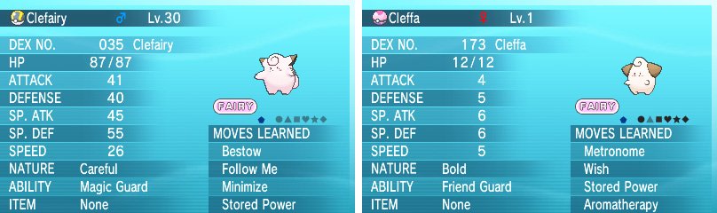 You won&rsquo;t find Cleffa in the wild; only Clefairy.
