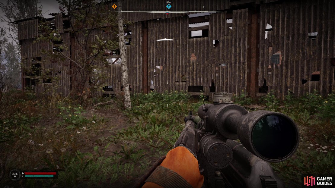 Attack the warehouse from this location.