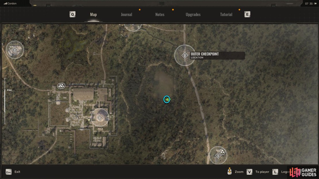 The bunker is southwest of the Outer Checkpoint in Cordon. You&rsquo;ll come here as part of the mission.