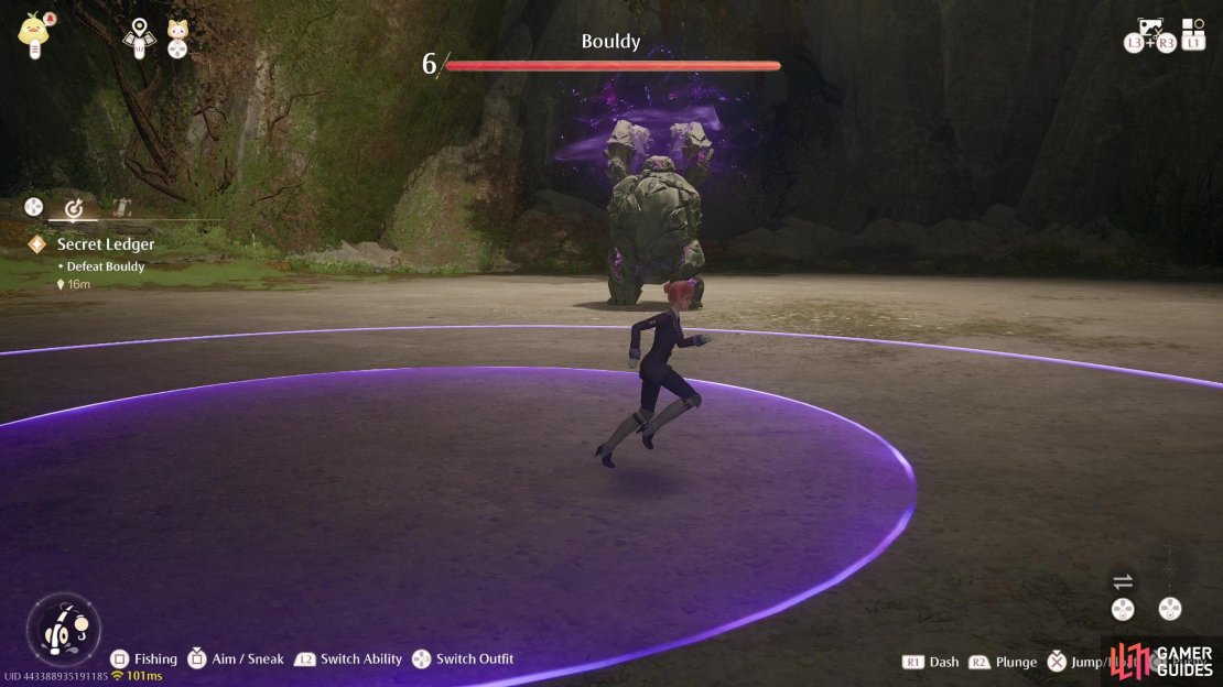 Dash out of the AoE to avoid the shockwave.