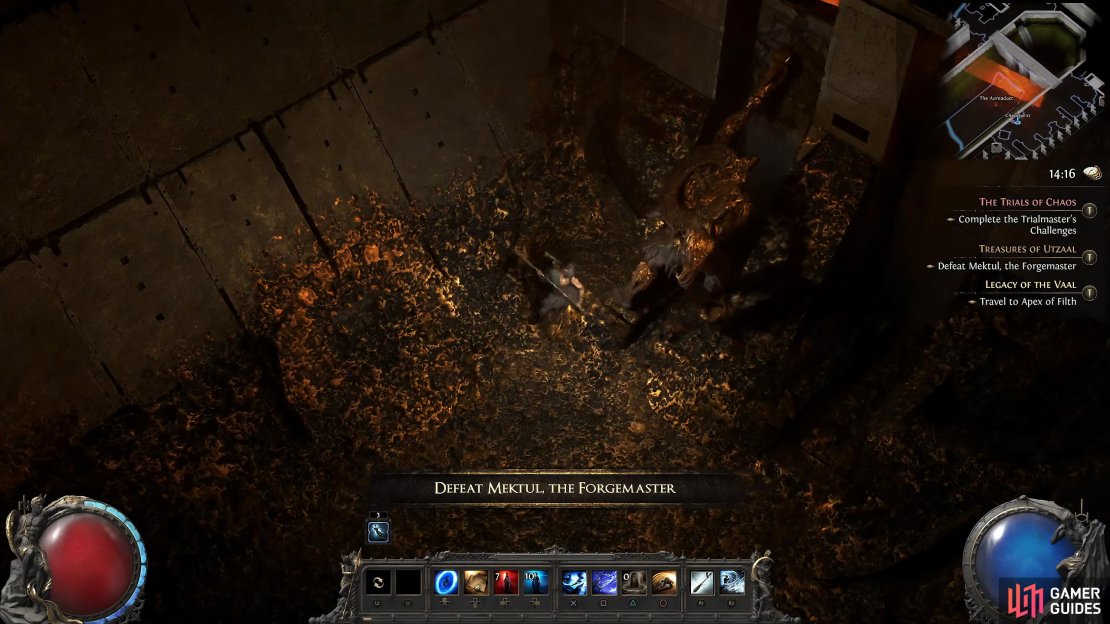 Mektul The Forgemaster is the main boss of The Molten Vault.