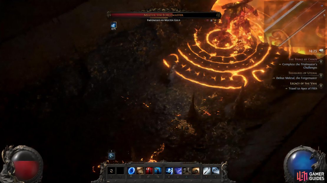 At times, you&rsquo;ll see a large orange glyph appear on the floor. Make sure you get out of the glyph before it explodes.