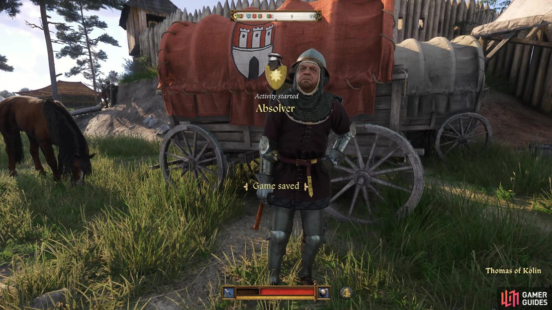 Absolver is a Task in Sigismund&rsquo;s Camp in Kingdom Come: Deliverance II.