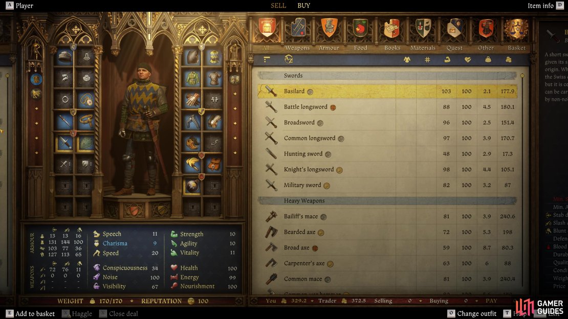 If you&rsquo;re still looking for Heavy Weapons in the Trosky region, pay the Blacksmith Radovan a visit in Tachov, north of Troskowitz.