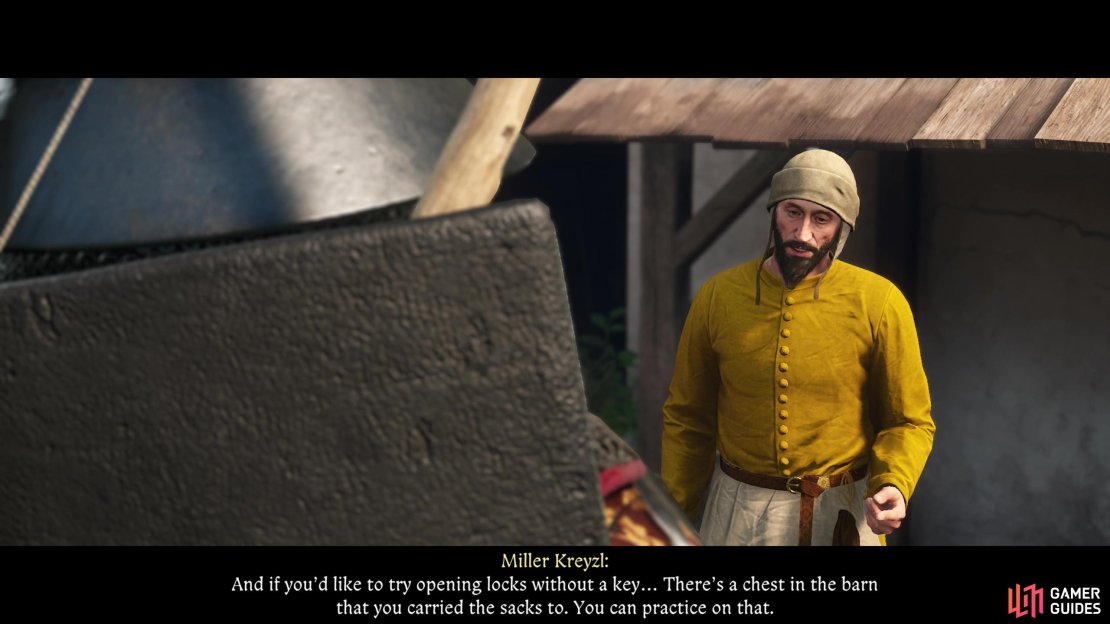 Do some work at the Lower Semine Mill and you&rsquo;ll unlock some Thievery tutorials,