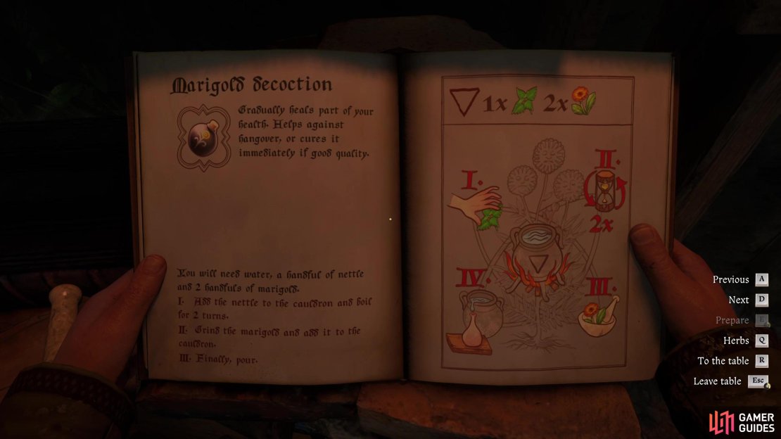 Follow recipes to brew potions,