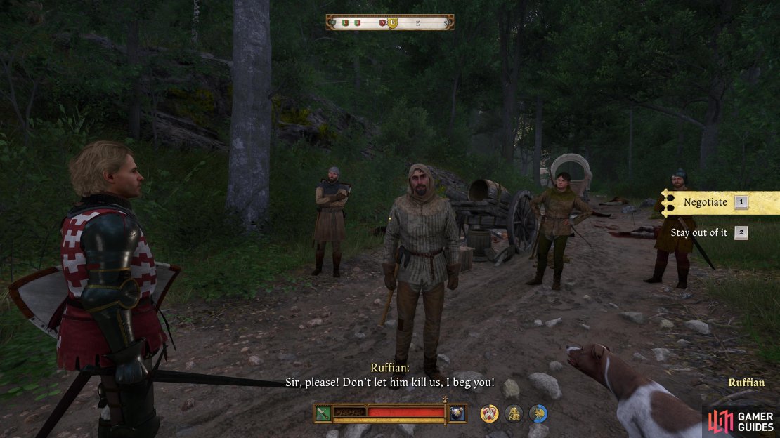 Attempt to negotiate with Jan when he confronts the looters.