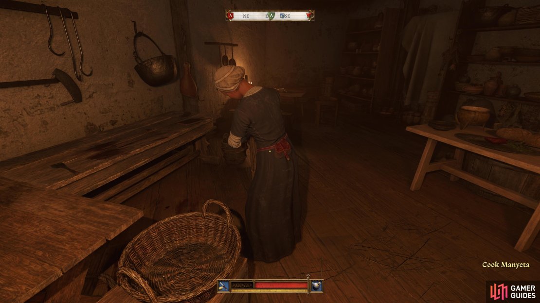 Manyeta can be found in the kitchen.