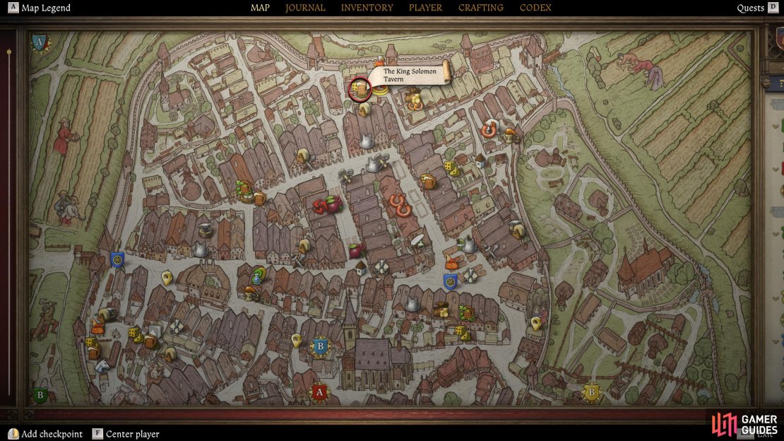 The King Solomon Tavern can be found in the north of Kuttenberg.